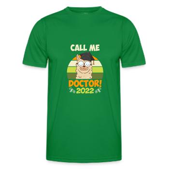 Thèse Doctorat 2022 Thèse de doctorat - T-shirt sport Homme - vert - Devant - AI Model Male 178 dark (178cm)