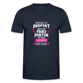 Doctorat Presque Parfait Docteur 2022 - T-shirt sport Homme - bleu marine - Devant - AI Model Male 178 dark (178cm)