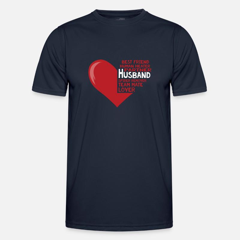 Ehemann, Bester Freund, Partner, Teamkollege - Männer Funktions-T-Shirt - Navy