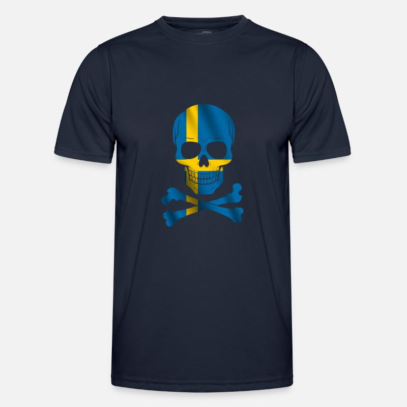 Drapeau de la Suède T-shirt sport Homme