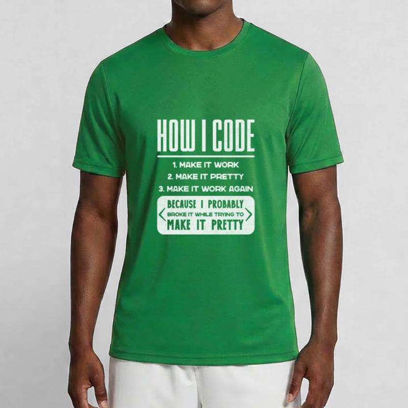 Programmierer, Code, Nerd, Programmierung Männer Funktions-T-Shirt