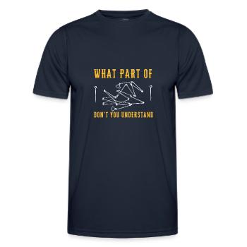 Land Surveying Land Surveyor Topographer And - Men's Functional T-Shirt - navy - Front - AI Model Male 178 dark (178cm)