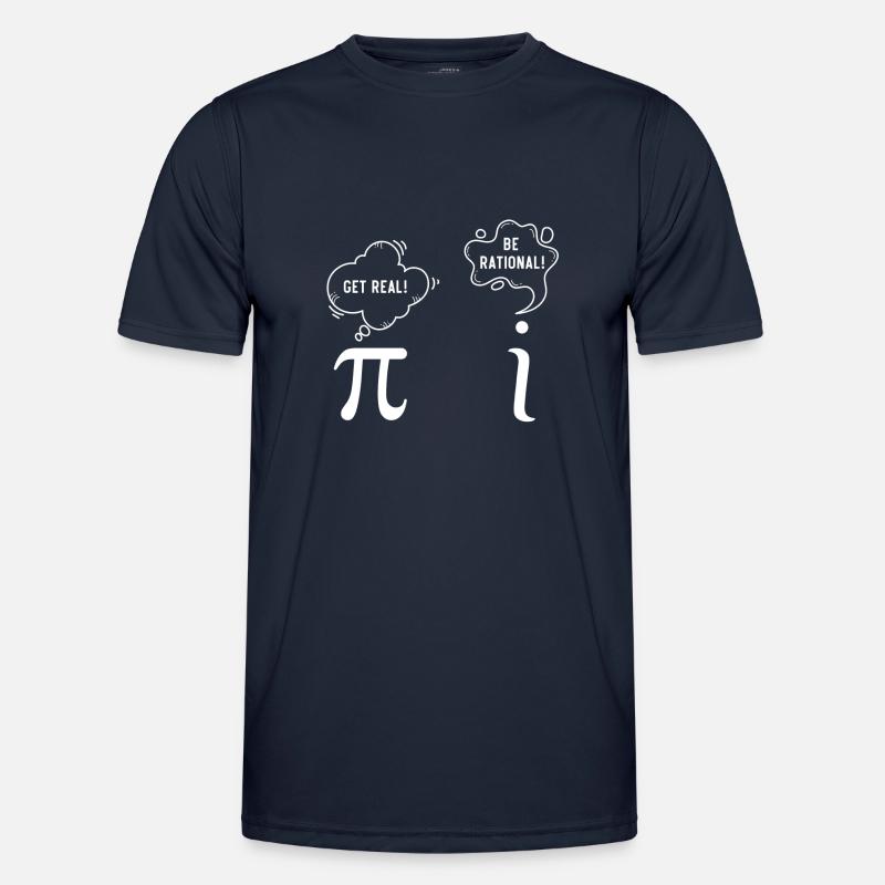 Rational Mathematical Nerd Gift - Men's Functional T-Shirt - navy