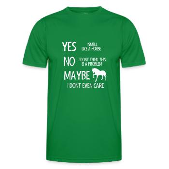 Horse lover, horse, horse gift - Men's Functional T-Shirt - kelly green - Front - AI Model Male 178 dark (178cm)