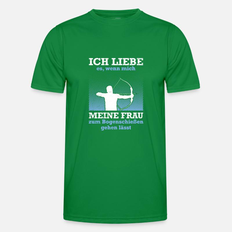 Ehemann Bogenschützen Papa Bogenschießen Männer Funktions-T-Shirt
