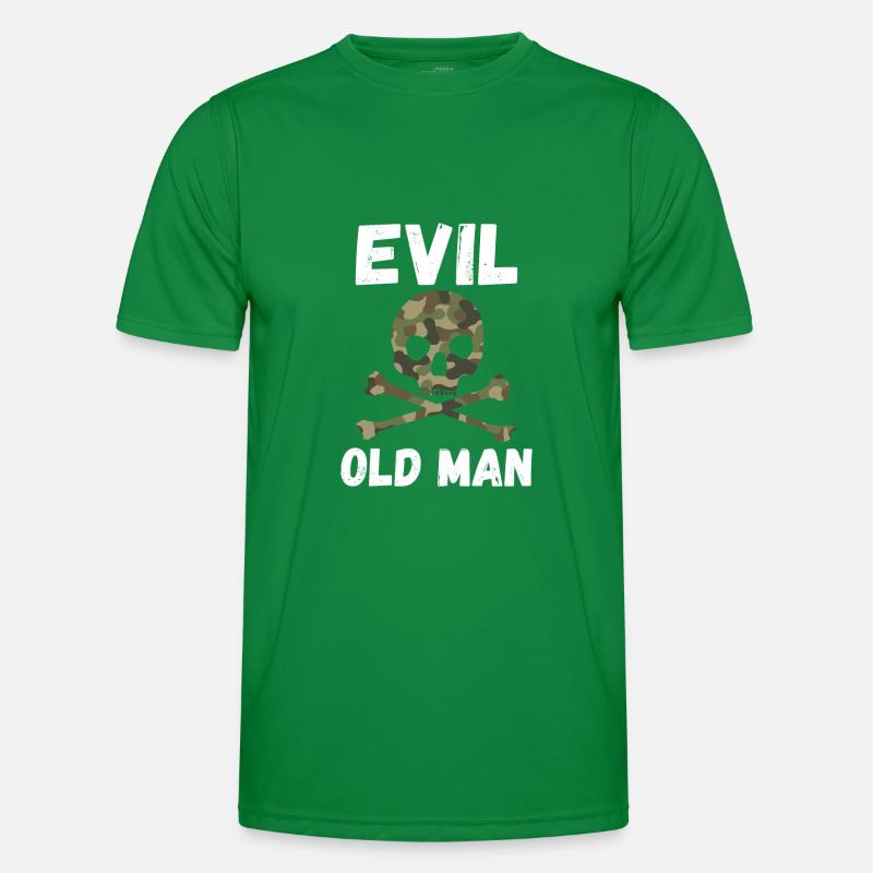 Evil old man The Evil Old Man Skull Men's Functional T-Shirt