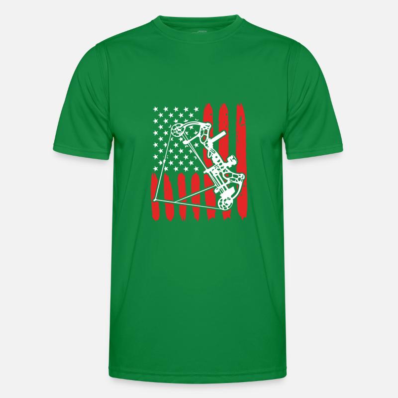 Compound Bow Archer USA Archery Men's Functional T-Shirt