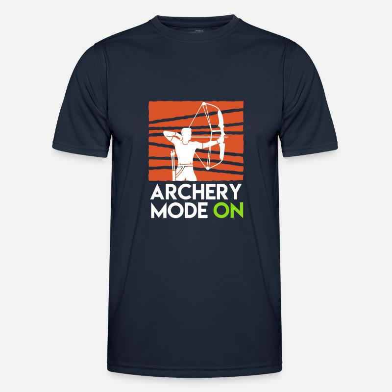 Archery Mode On Compound Bow - Men's Functional T-Shirt - navy