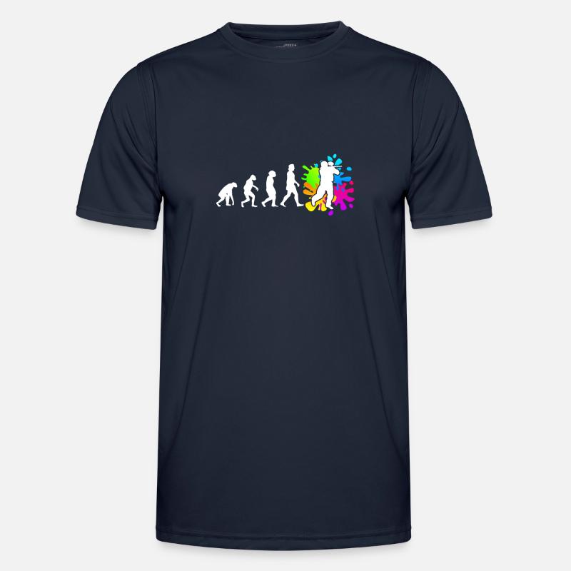 Paintball Evolution Paintballer - Men's Functional T-Shirt - navy