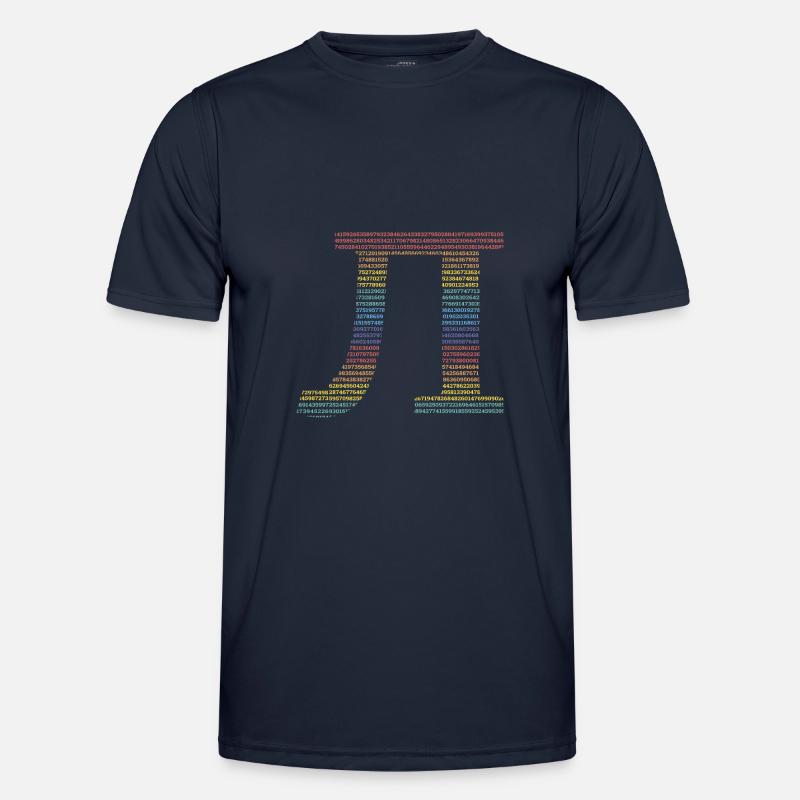 Pi Symbol Math Math Numbers Arc-en-ciel T-shirt sport Homme