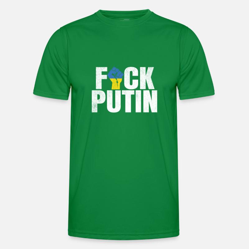 FCK Poutine Ukraine Soutien Solidarité T-shirt sport Homme