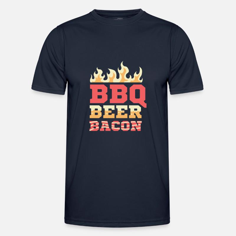 BBQ Beer Bacon Strong Drinker Gift Men's Functional T-Shirt