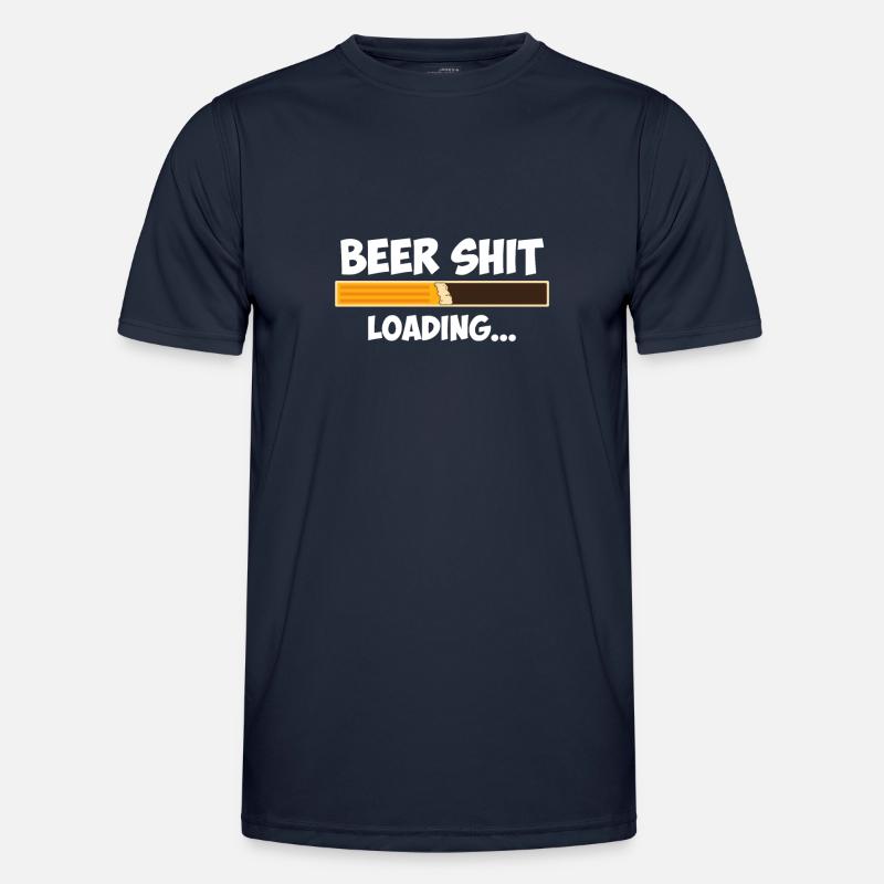 Bierschiss loading - Männer Funktions-T-Shirt - Navy