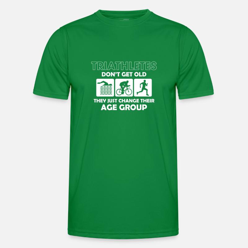 Triathletes will not change old Age group Men's Functional T-Shirt