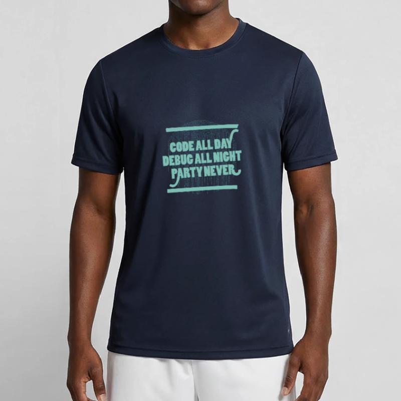 Code Programmeur Toute la Journée Hacker Code Informatique T-shirt sport Homme