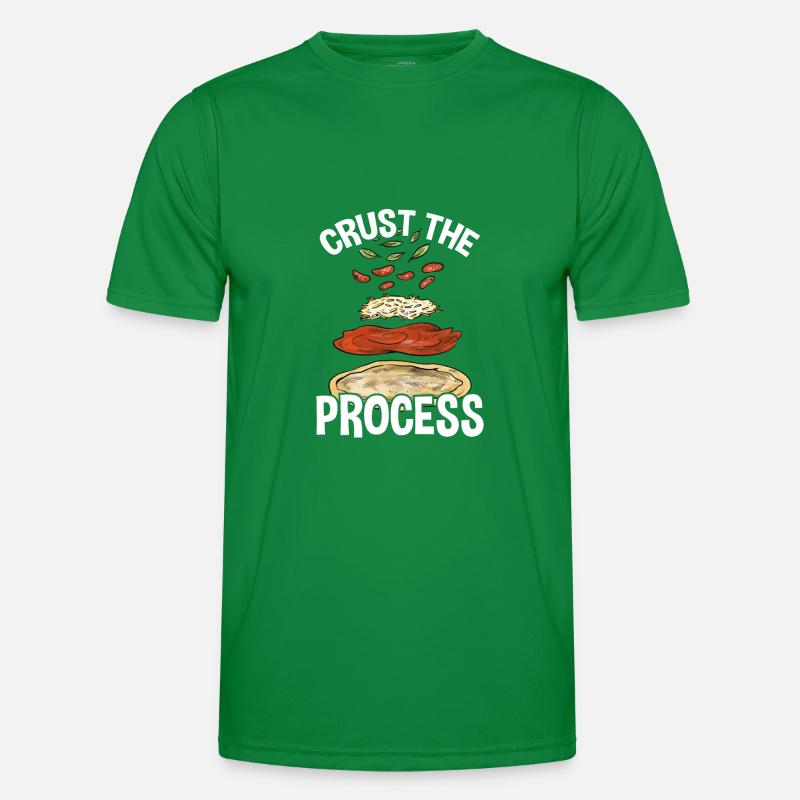 Crust The Process, Pizzabäcker Pizza Männer Funktions-T-Shirt