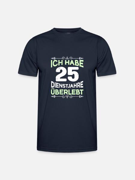 Dienstjubiläum 25 Jahre Arbeitsjubiläum 25 Jahre - Männer Funktions-T-Shirt - Navy