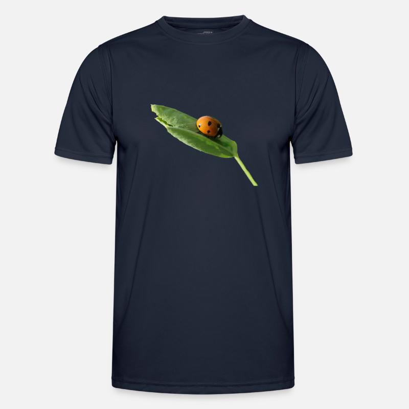 Lucky beetle ladybug without text - Men's Functional T-Shirt - navy