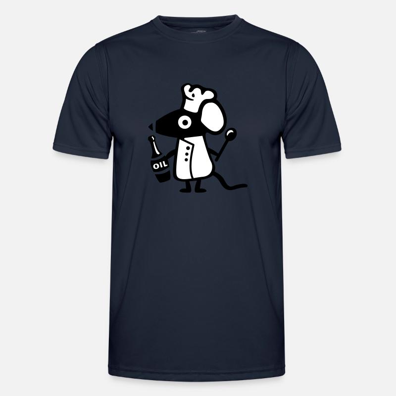 Mouse Koch - rat - Men's Functional T-Shirt - navy