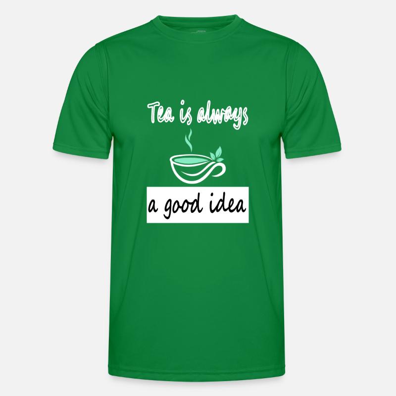 Tea drinking tea drinker gift cup green tea Men's Functional T-Shirt