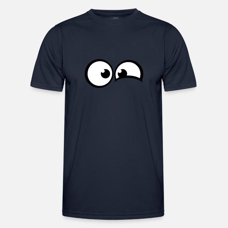 Anxious comic eyes Men's Functional T-Shirt