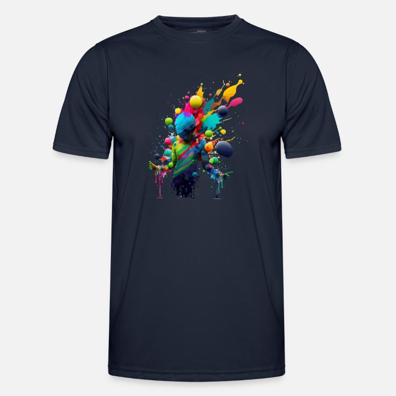 Farbexplosion Männer Funktions-T-Shirt
