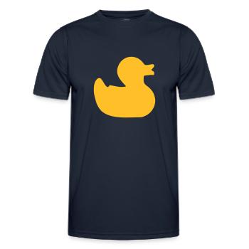 Rubber duck - Men's Functional T-Shirt - navy - Front - AI Model Male 178 dark (178cm)