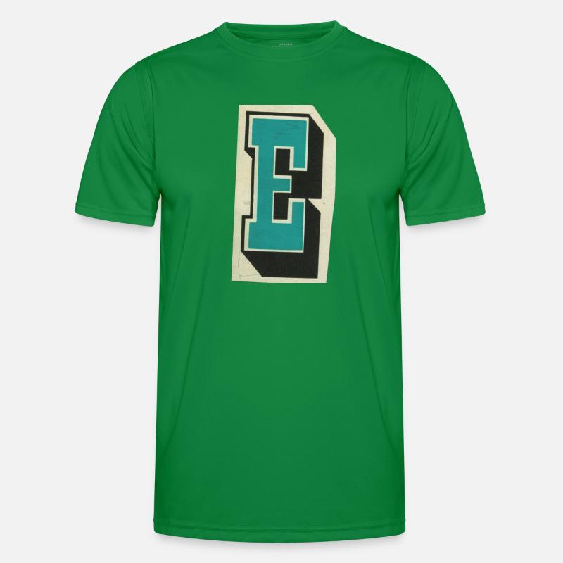 Buchstabe E Männer Funktions-T-Shirt