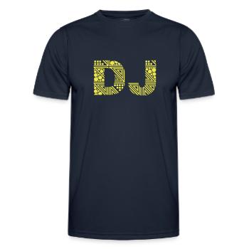 DJ - Männer Funktions-T-Shirt - Navy - Vorne - AI Model Male 178 dark (178cm)