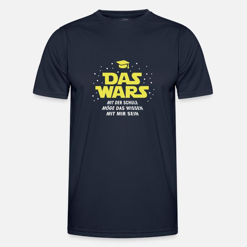 Das Wars mit der Schule - Männer Funktions-T-Shirt - Navy