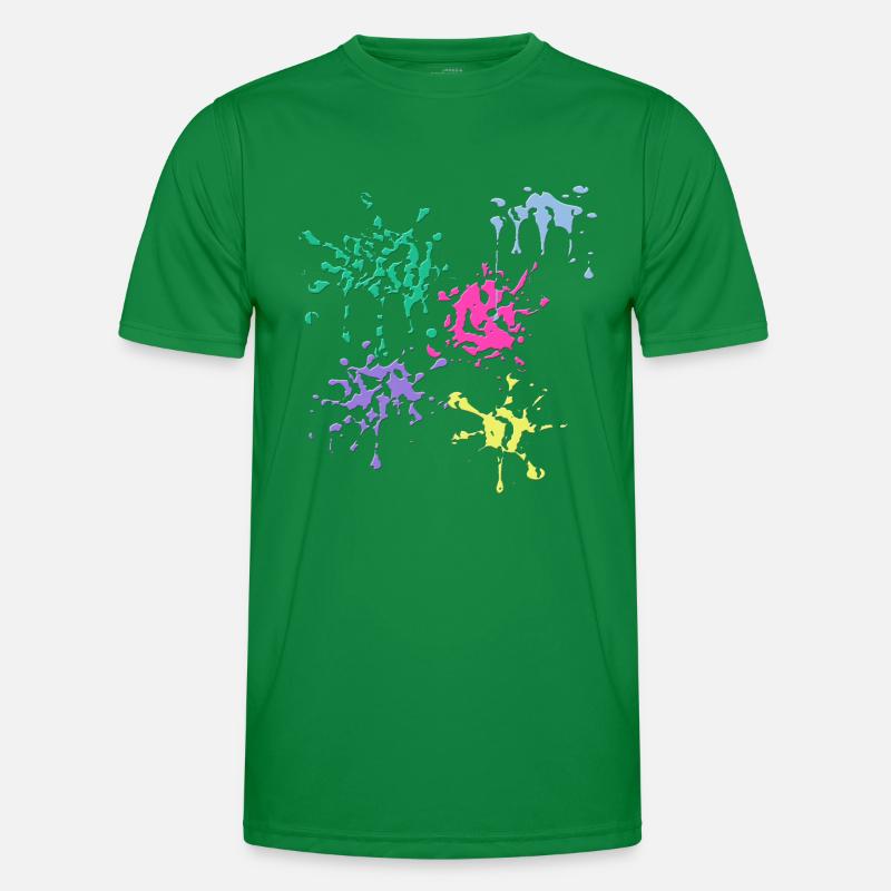 klecks farb Männer Funktions-T-Shirt