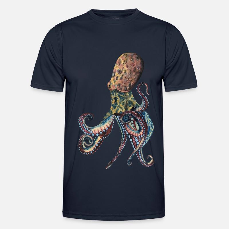 Octopus Squid - Men's Functional T-Shirt - navy