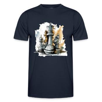 Cornered King - Men's Functional T-Shirt - navy - Front - AI Model Male 178 dark (178cm)