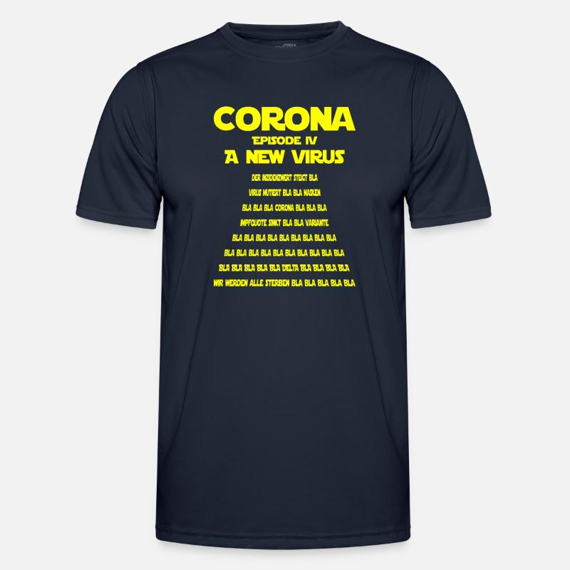 Corona-A New Virus-Satire-Version 1 Männer Funktions-T-Shirt