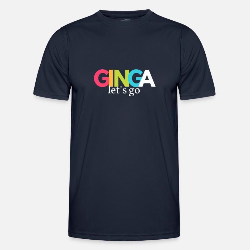 Capoeira Let's Go Ginga - Männer Funktions-T-Shirt - Navy
