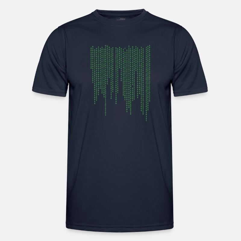 Binary rain Men's Functional T-Shirt