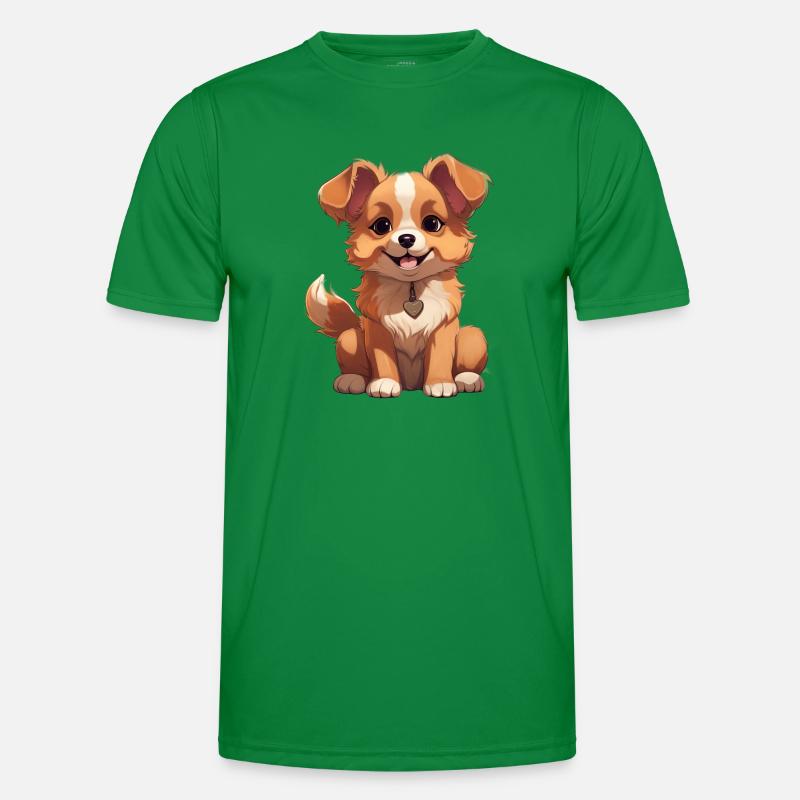 Chibi Dog Men's Functional T-Shirt