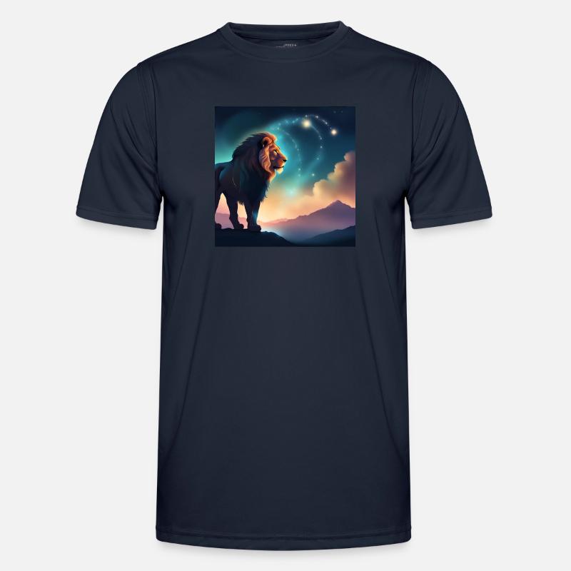 Löwe Sternzeichen Horoskop Geschenkidee Männer Funktions-T-Shirt