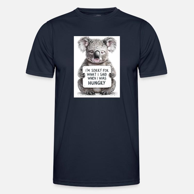 Koala Australien Spruch Geschenkidee - Männer Funktions-T-Shirt - Navy
