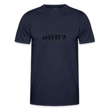 Evolution Kraftsport Krafttraining Gym Fitness - Männer Funktions-T-Shirt - Navy - Vorne - AI Model Male 178 dark (178cm)