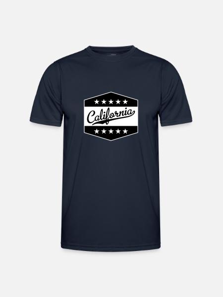 California - Männer Funktions-T-Shirt - Navy