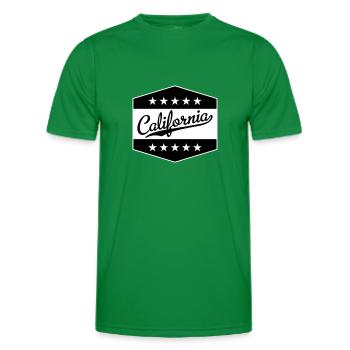 California - Männer Funktions-T-Shirt - Kelly Green - Vorne - AI Model Male 178 dark (178cm)