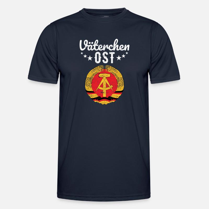 Väterchen Ost DDR Ossi Geschenk - Männer Funktions-T-Shirt - Navy
