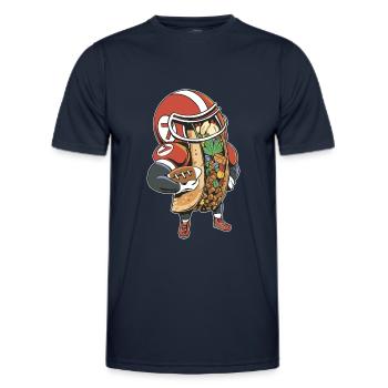 Taco Football American National League - Männer Funktions-T-Shirt - Navy - Vorne - AI Model Male 178 dark (178cm)