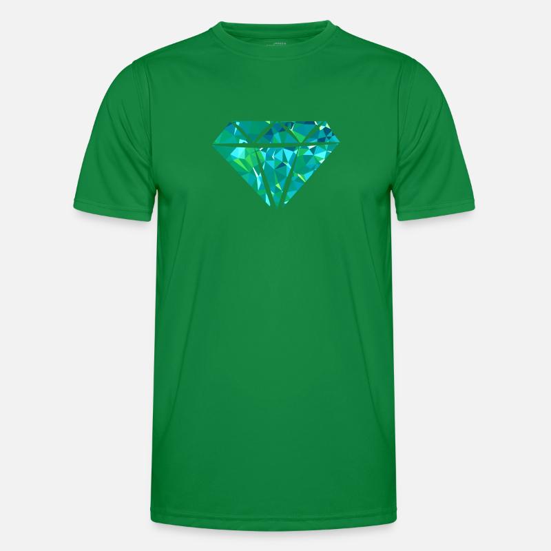 Diamond (Low Poly) Männer Funktions-T-Shirt