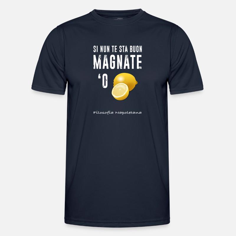 Magnate oder Zitrone - Männer Funktions-T-Shirt - Navy