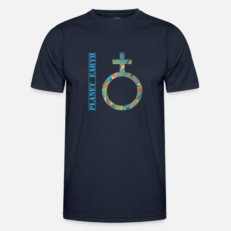 planet erde e 4 Männer Funktions-T-Shirt