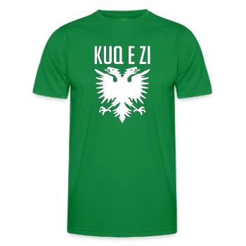 Albania Eagle Albanian Gift - Men's Functional T-Shirt - kelly green - Front - AI Model Male 178 dark (178cm)