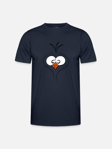 lustiger vogel - Männer Funktions-T-Shirt - Navy