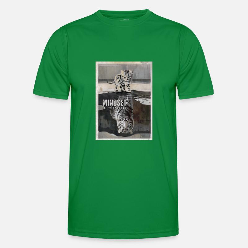 Mindset is Everything Tiger Männer Funktions-T-Shirt